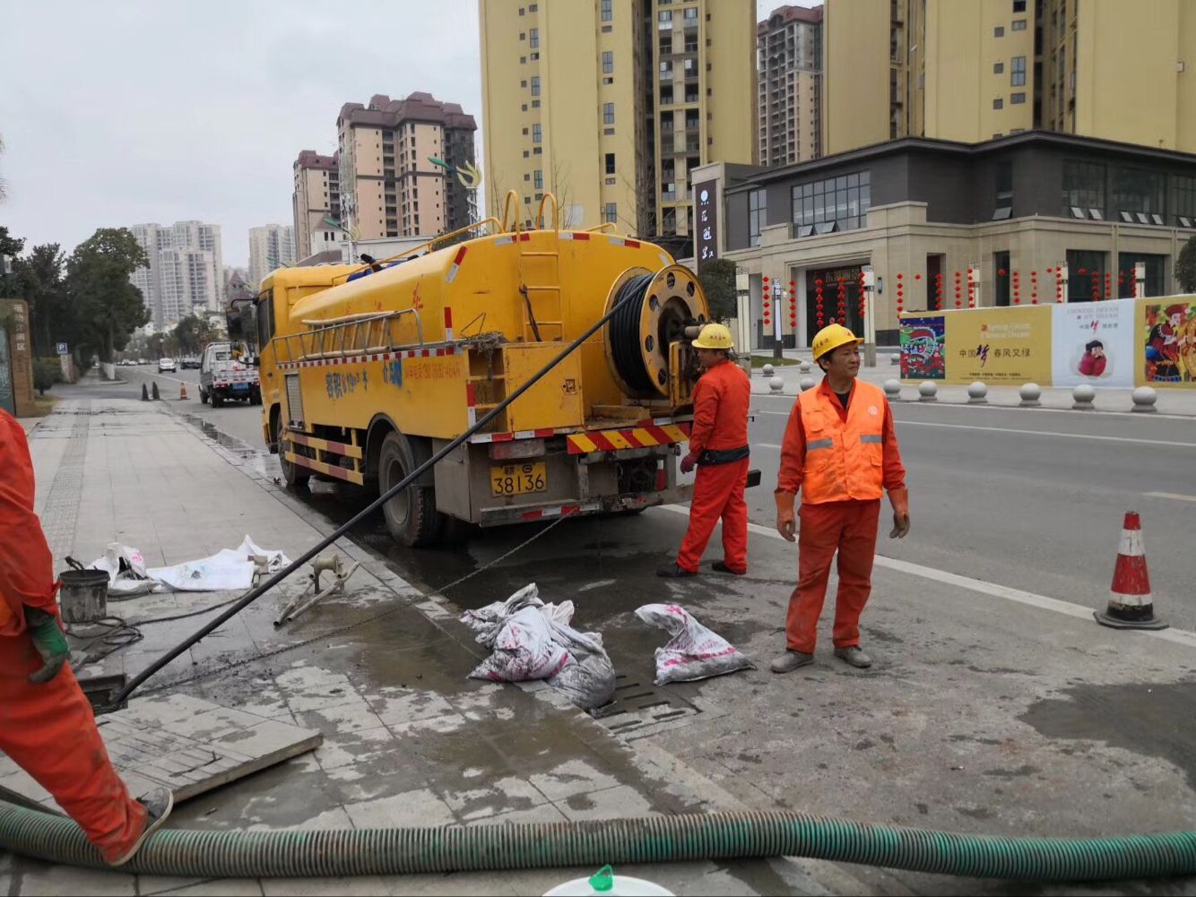 镇赉排污管道清淤-管道清洗